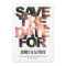 Chic Peek Save The Date Card