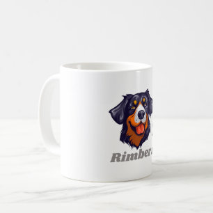 Chic Personalise Pet Mug with Name and Stylish Dog