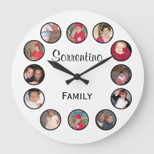 Chic Personalised Photo Round Wall Clock