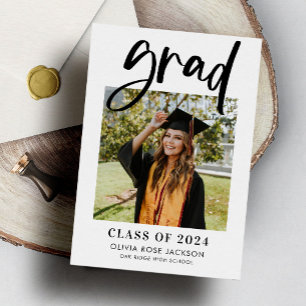 Chic Photo Graduation Party Invitation