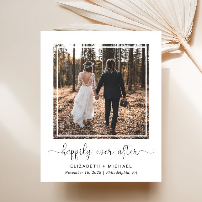 Chic Photo QR Code Wedding Reception Invitation (Creator Uploaded)