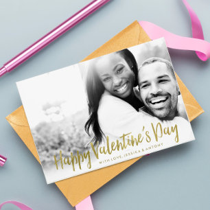 Chic Photo Valentine's Day Holiday Card