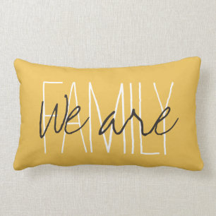 CHIC PILLOW_"FAMILY...We are" CHOOSE YOU COLOR Lumbar Cushion
