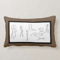 CHIC PILLOW_MODERN FIGURE DRAWING STUDY