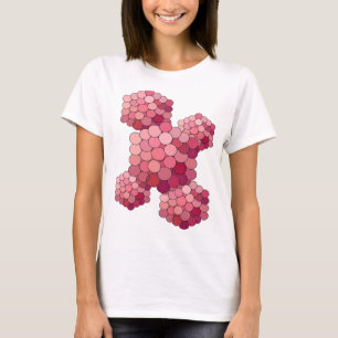 Chic Pink ABSTRACT ART Artistic Motif T-Shirt