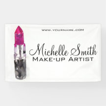 Chic pink black silver watercolor lipstick Makeup 