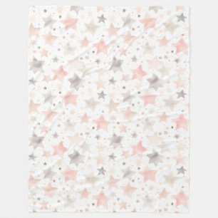 Chic Pink Blush Fleece Blanket