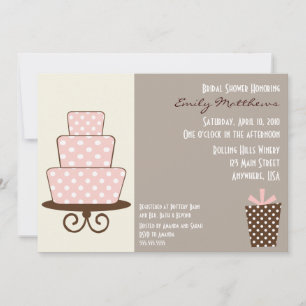 Chic Pink & Brown Invitation