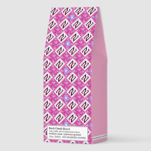 Chic Pink Geometric Alphabet N Initial