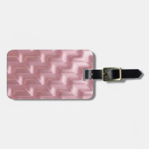 Chic Pink Geometric Luggage Tag – Stylish