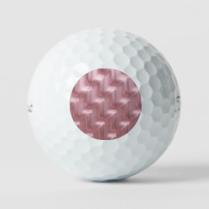 Chic Pink Geometric – Stand Out on the Course Golf Balls