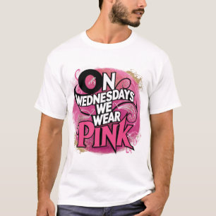 Chic Pink Glitter ‘On Wednesdays We Wear Pink’ Tee