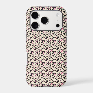 Chic Pink Leopard Print Animal Pattern Phone Case