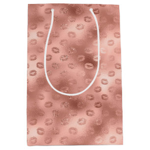 Chic Pink Lips Medium Gift Bag