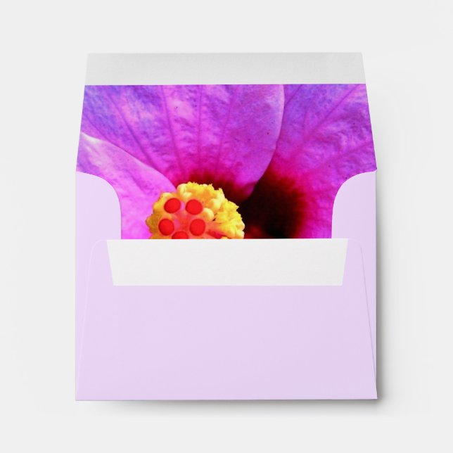 Chic Pink Nature Flower  Blossom Background Envelopes (Back (Bottom))
