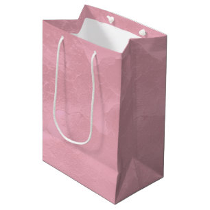 Chic Pink Pearl Bridal Shower Medium Gift Bag
