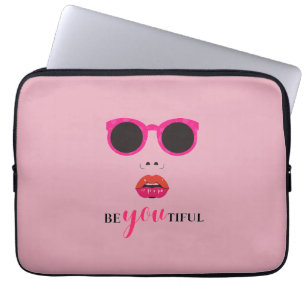 Chic pink‑tone design with grace laptop sleeve