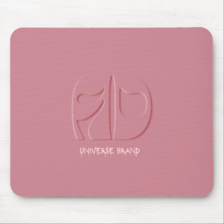 Chic Pink Universe Brand Desk Mat Mouse Pad