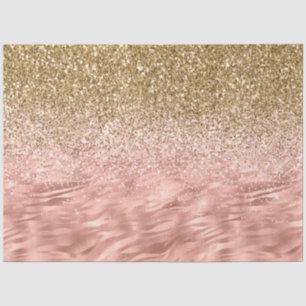 Chic Pink Zebra Print Glitz Tissue Paper