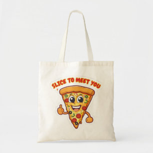 Chic pizza. tote bag