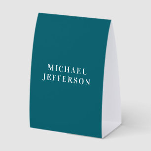 Chic Plain Dark Teal Colour Personalised Custom