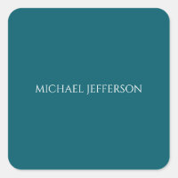 Chic Plain Dark Teal Colour Personalised Custom
