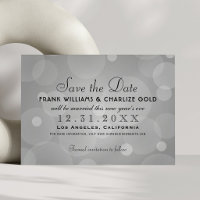 Chic Platinum Grey Champagne Bubble Wedding