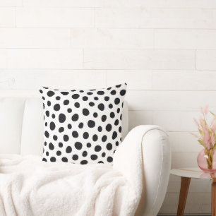 Chic Playful Energy Dalmatian Spot Pattern Cushion