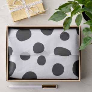 Chic Playful Energy Dalmatian Spot Pattern Tissue Paper