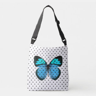 Chic Polka Dot Butterfly Cross Body Bag