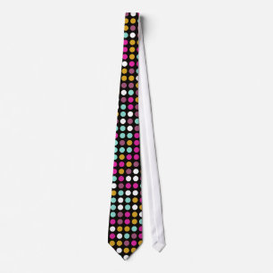 Chic Polka Dot Mosaic Pattern #8 Tie
