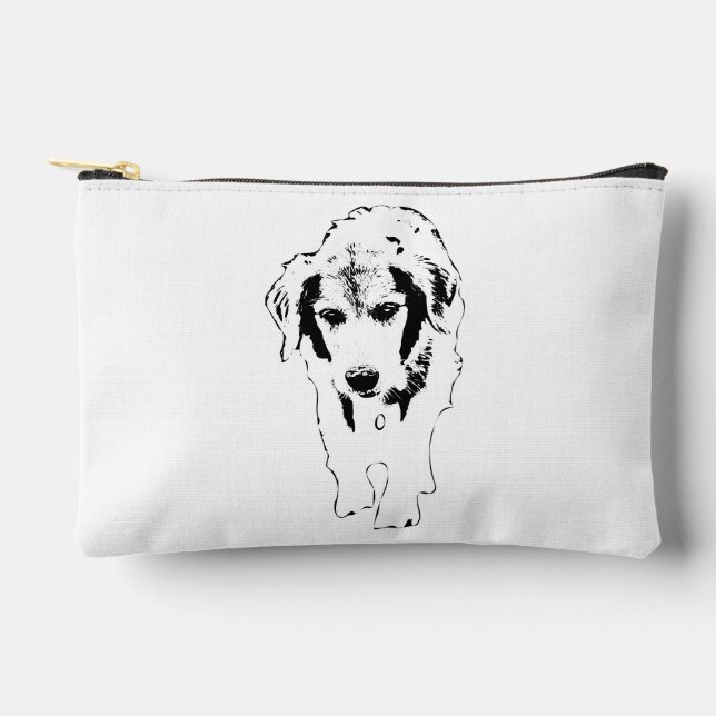 Chic Pouch, Puppy Focus Accessory Pouch (Front)