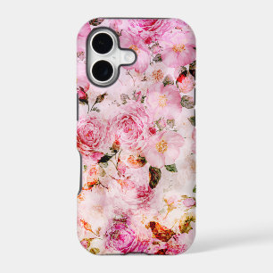 Chic Pretty Blush Pink Watercolor Roses Floral