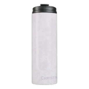 Chic Pretty in Pink Grunge with Name Thermal Tumbler