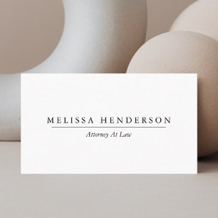 Chic Professional Elegant Minimalist Business Card