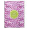 Chic purple abstract geometric pattern monogram
