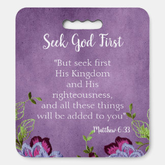 Chic Purple Bible Verse Seek God First
