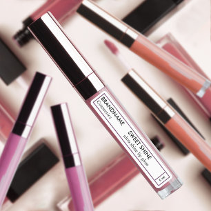 Chic Purple Glitter Border Lip Tint Gloss Product 