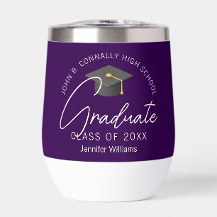 Chic Purple Graduation Party Customized Graduate
