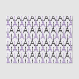 Chic Purple Paris Eiffel Tower tissues paper