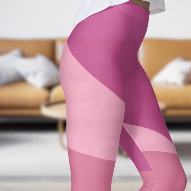 Chic Purple Plum Angles Leggings (Chic Purple Plum Angles Leggings)
