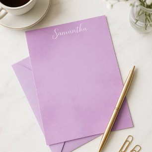 Chic Purple Stationery