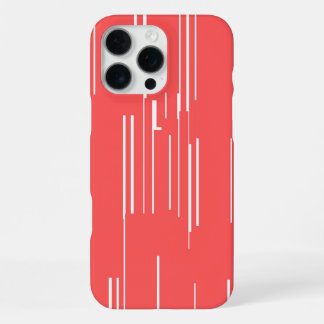 Chic Red Case: Vibrant Minimalism iPhone 16 Pro Max Case