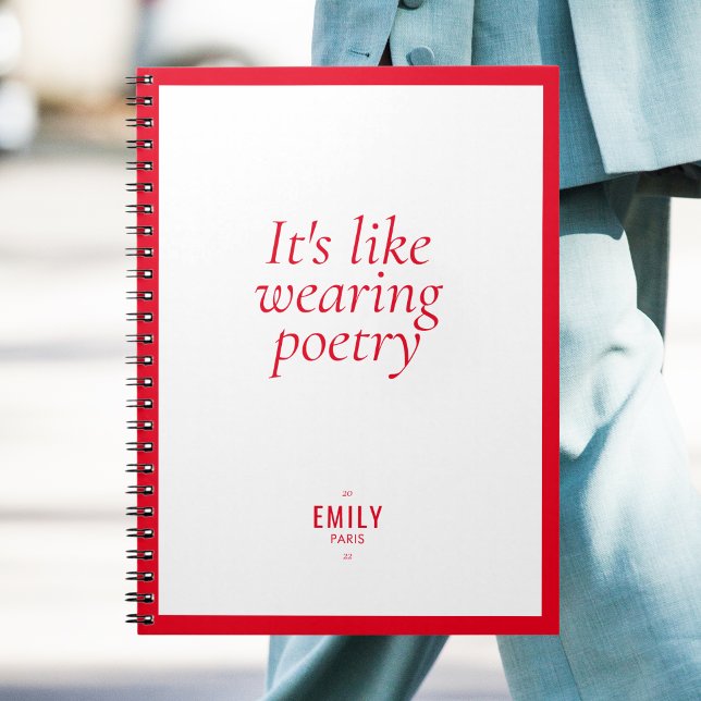 Chic Red Fashion Stylist Influencer Brand Notebook (Creator Uploaded)
