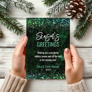 Chic red green marble art Christmas new year