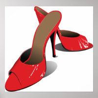 Chic Red High Heels Glamourous Stiletto Fashion 