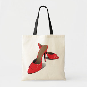 Chic Red High Heels Glamourous Stiletto Fashion  Tote Bag
