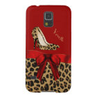 Chic Red & Jaguar Print Samsung Galaxy S5 Case