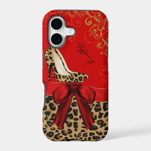 Chic Red & Leopard Print 
