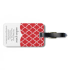 Chic Red Moroccan Lattice Personalised